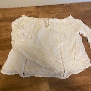 Hollister White Off-Shoulder Blouse